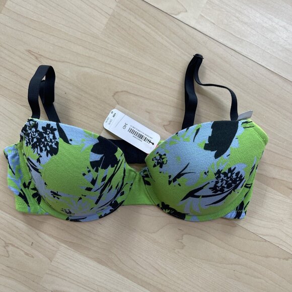 NEW La Senza Trocial Floral AOP Summer Remix Cotton Lightly Lined Demi Bra - Picture 3 of 15